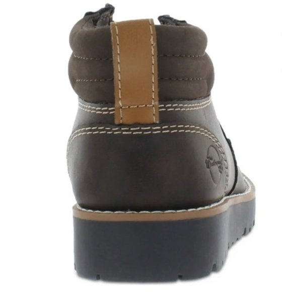 WEATHERPROOF VINTAGE Men's Chester Faux-Leather Chukka Boots Brown Size 13M NIB - Picture 2 of 3